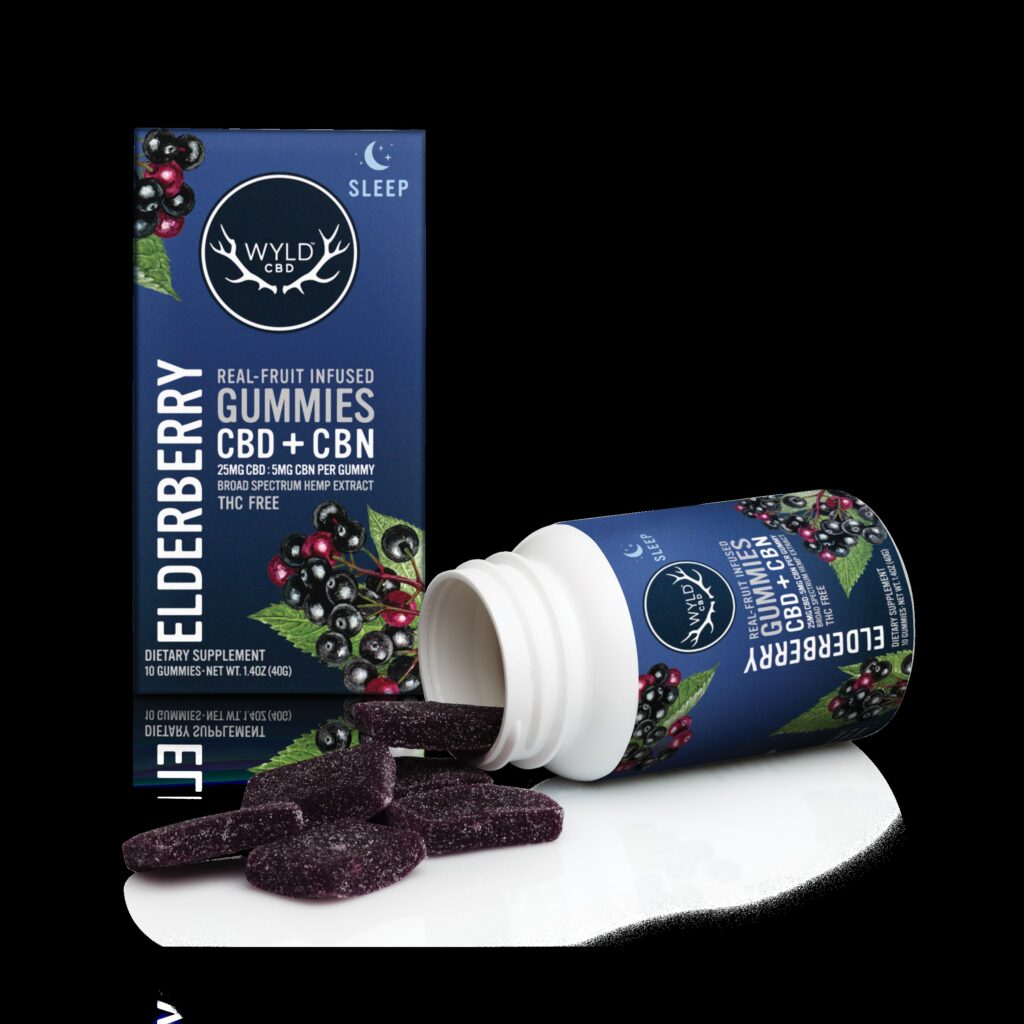 WYLD 5:1 CBD/CBN ELDERBERRY HEMP GUMMIES 10PK - INDICA