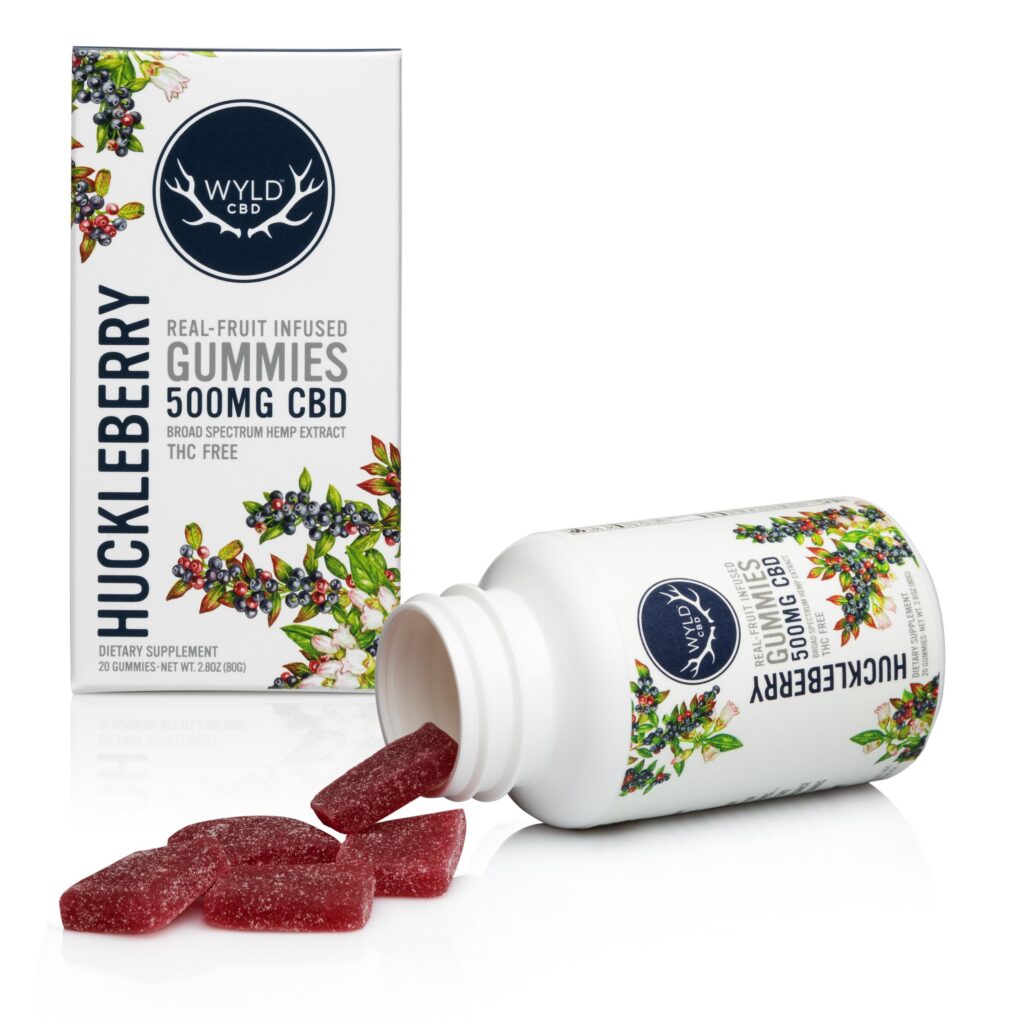 WYLD CBD HUCKLEBERRY 20PK HEMP GUMMIES
