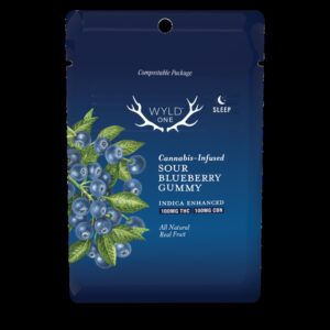 WYLD | 100MG | THC:CBN SOUR BLBY SINGLE GUMMY - INDICA