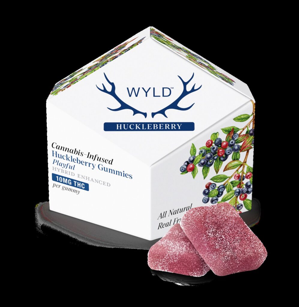 WYLD 100MG HUCKLEBERRY 10PK GUMMIES - HYBRID