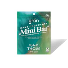 Dark Chocolate | 100mg 1:1 THC:CBN | Mini Bar | Indica