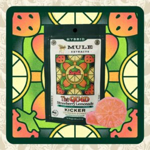 MULE EXTRACTS | 100MG | MULE KICKER 1:1:1:1 STRAW LEM GUMMY - HYBRID