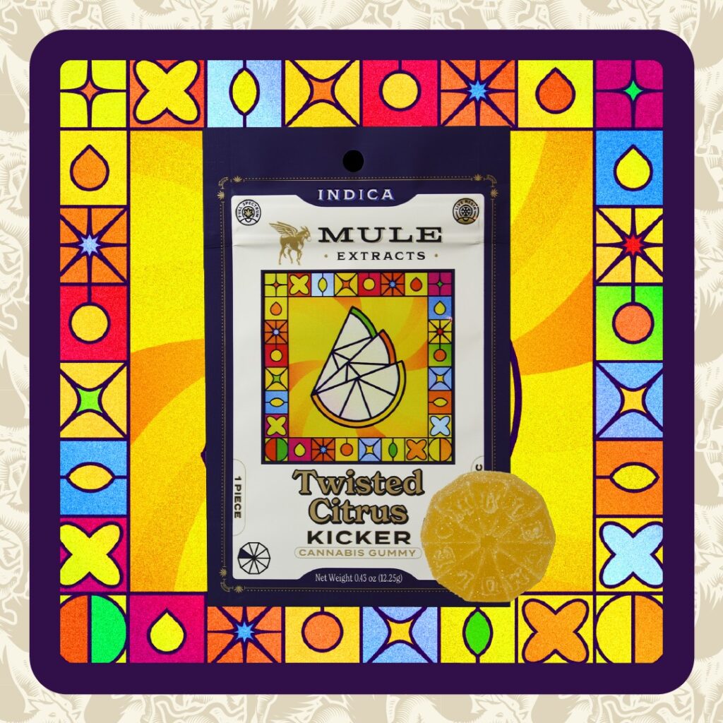 MULE 100MG TWISTED CITRUS GUMMY - INDICA