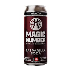 MAGIC NUMBER | 100MG | Sasparilla | Infused Soda - SATIVA