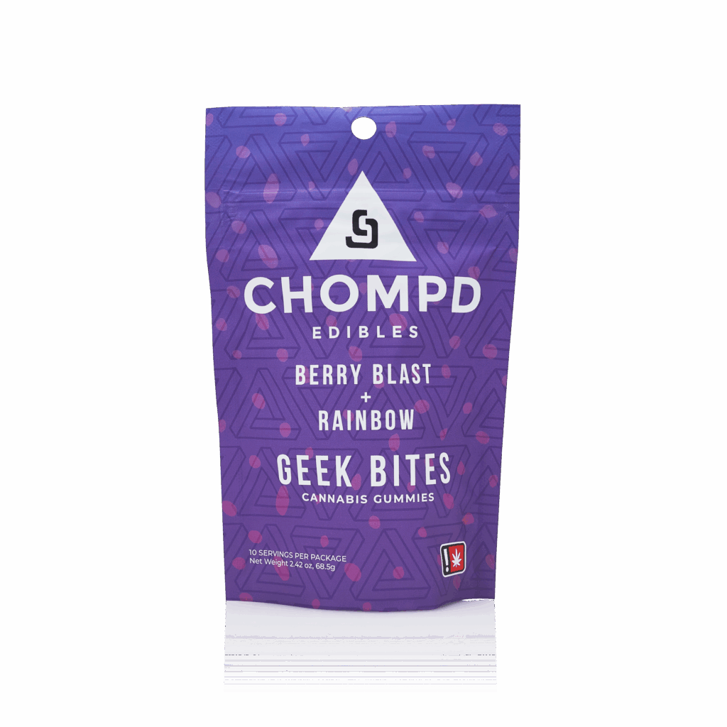 CHOMPD 100MG BERRY BLAST GEEK BITES