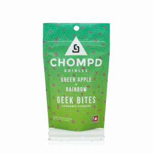 CHOMPD 100MG GREEN APPLE GEEK BITES