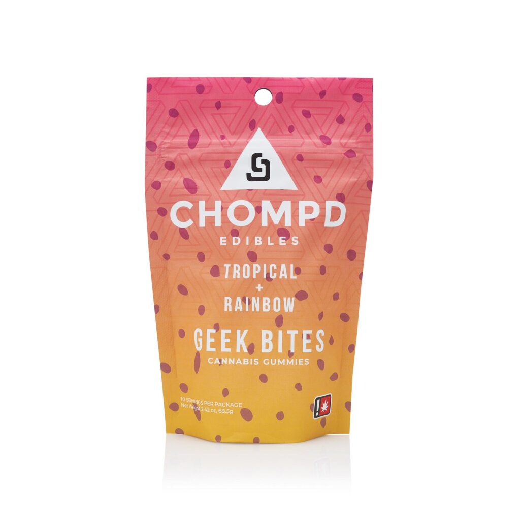 CHOMPD 100MG TROPICAL GEEK BITES