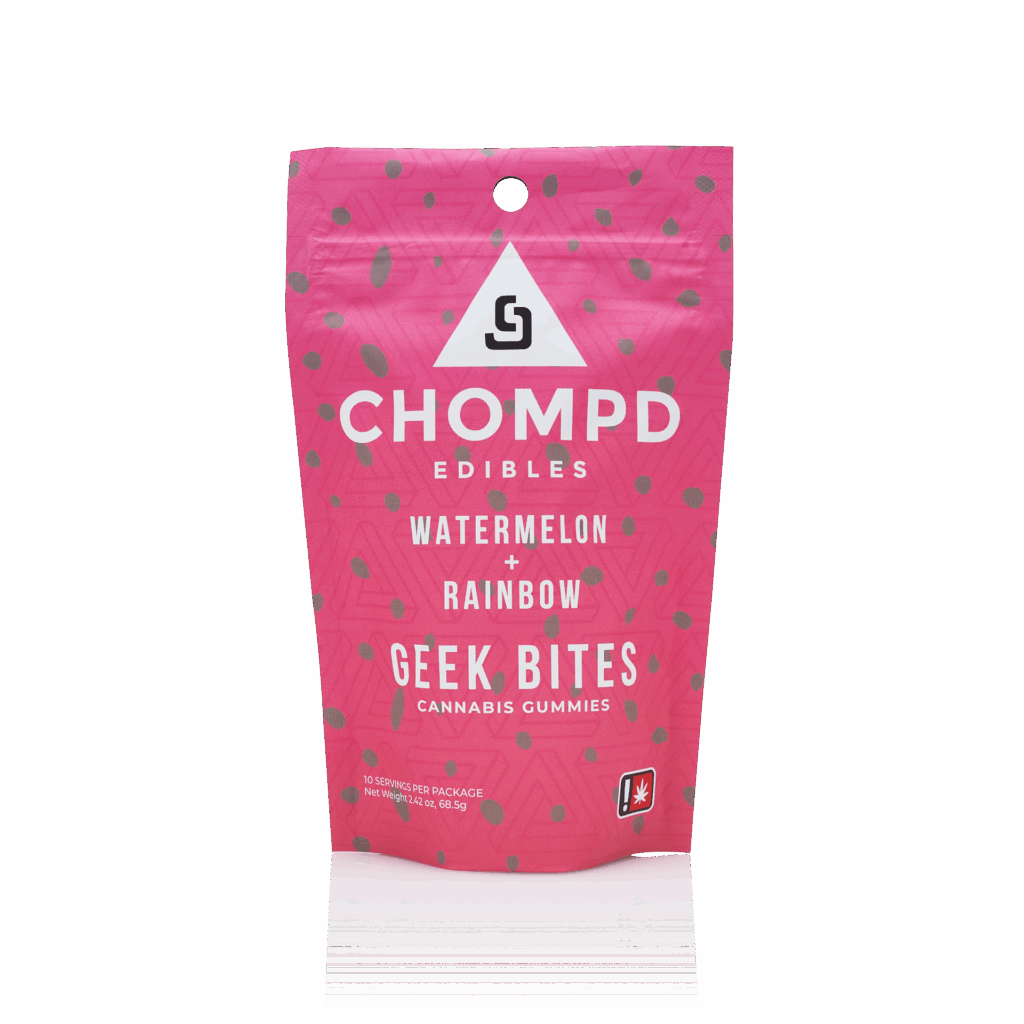 CHOMPD 100MG WATERMELON GEEK BITES