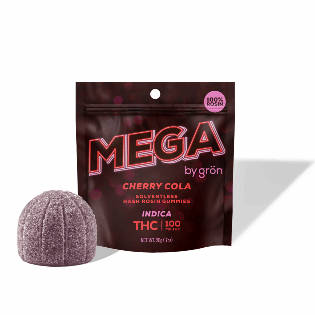 GRON 100MG CHERRY COLA ROSIN PEARL GUMMY – INDICA