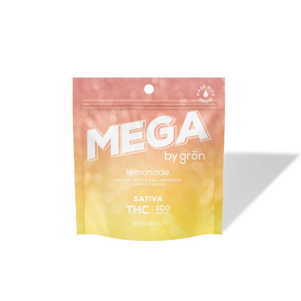 GRON | 100MG | LEMONADE | THC | Mega Pearl - SATIVA