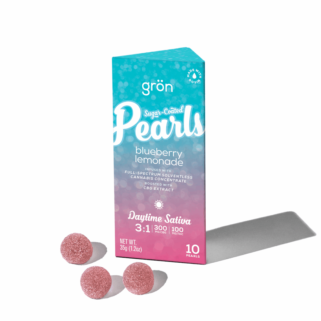 GRON 100MG 3:1 CBG/THC BLUEBERRY LEMONADE PEARLS 10PK – SATIVA