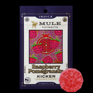 MULE KICKER | 100MG | RASPBERRY POM GUMMY | INDICA