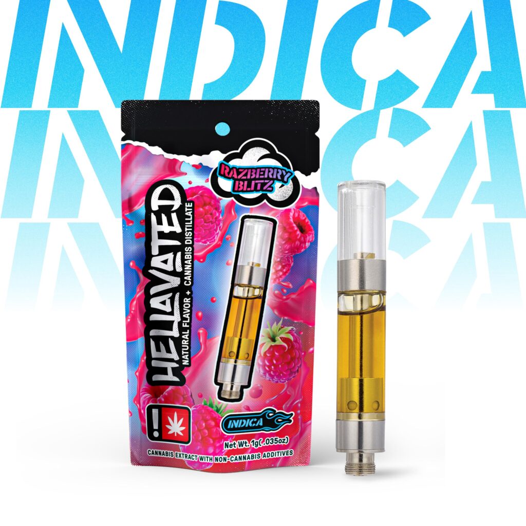 HELLAVATED .75G RAZBERRY BLITZ JUICY STICKZ- INDICA