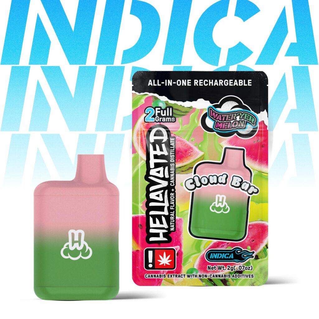 HELLAVATED 2G WATERMELON AIO CLOUD BAR - INDICA
