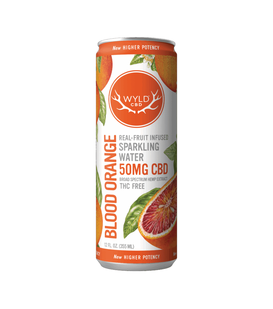 WYLD HEMP BLOOD ORANGE SPARKLING WATER