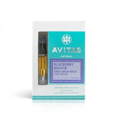 Blueberry Muffins | 1g | Ultra Distillate Cartridge | Indica