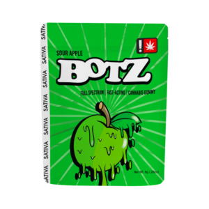 GREEN STATE OF MIND ; GSOM LLC | 100MG | GSOM SOUR BOTZ GREEN APPLE - SATIVA