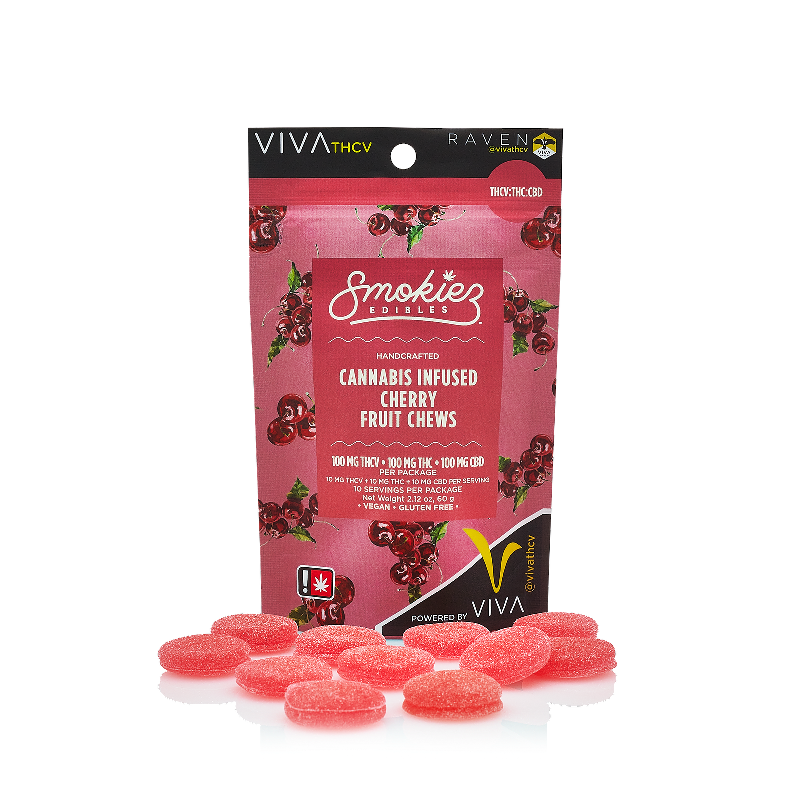 Sweet Cherry | THC:THCV | Single Gummy | Sativa