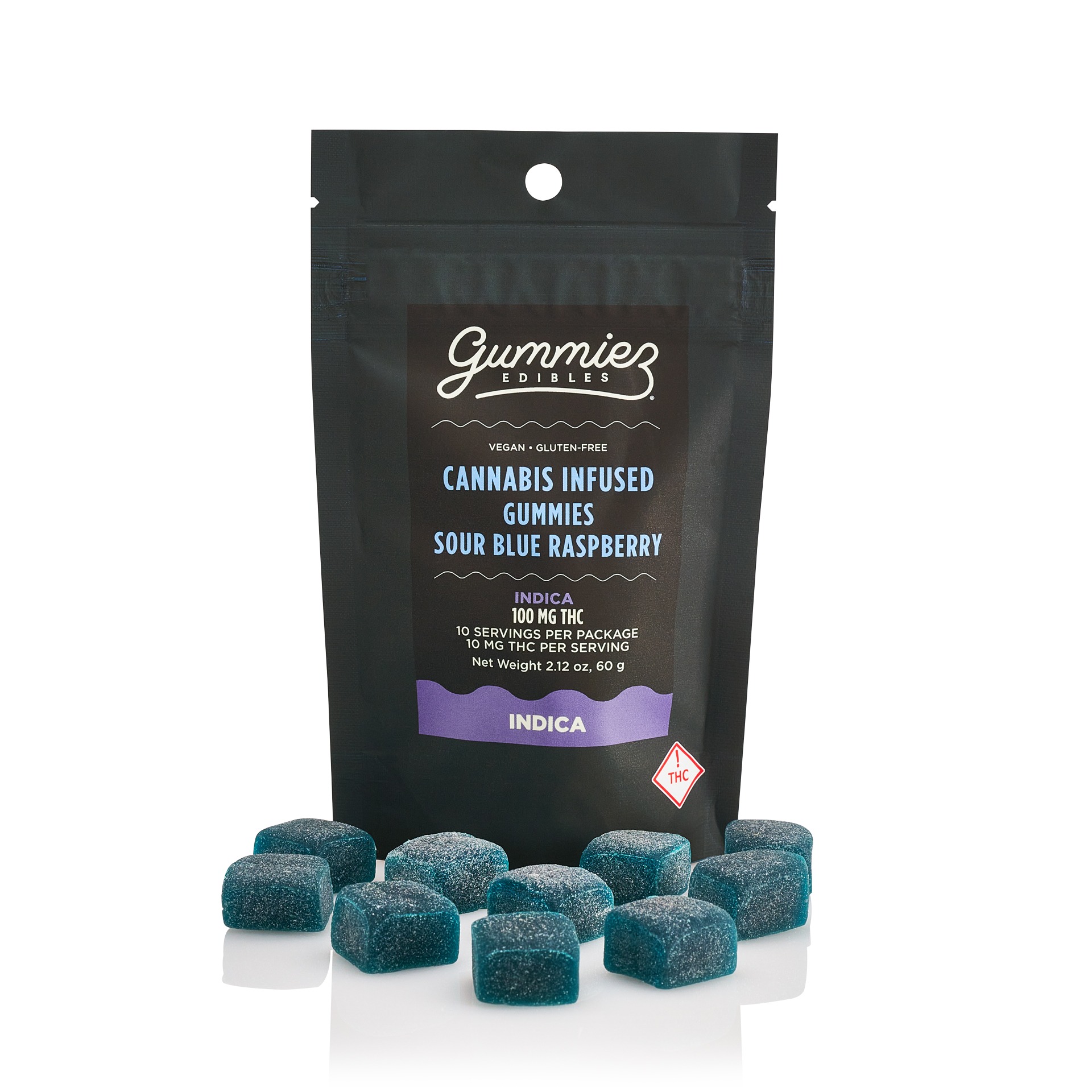 Sour Blue Raspberry | THC | Edible | Indica