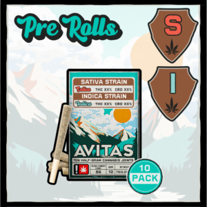 AVITAS | 5G | . PRE - ROLLS LIM / RAINB GUAV - SATIVA