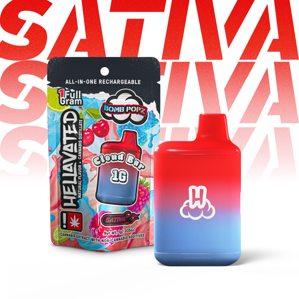 Bomb Popz | 1g | AiO Flavored Distillate Cartridge | Sativa