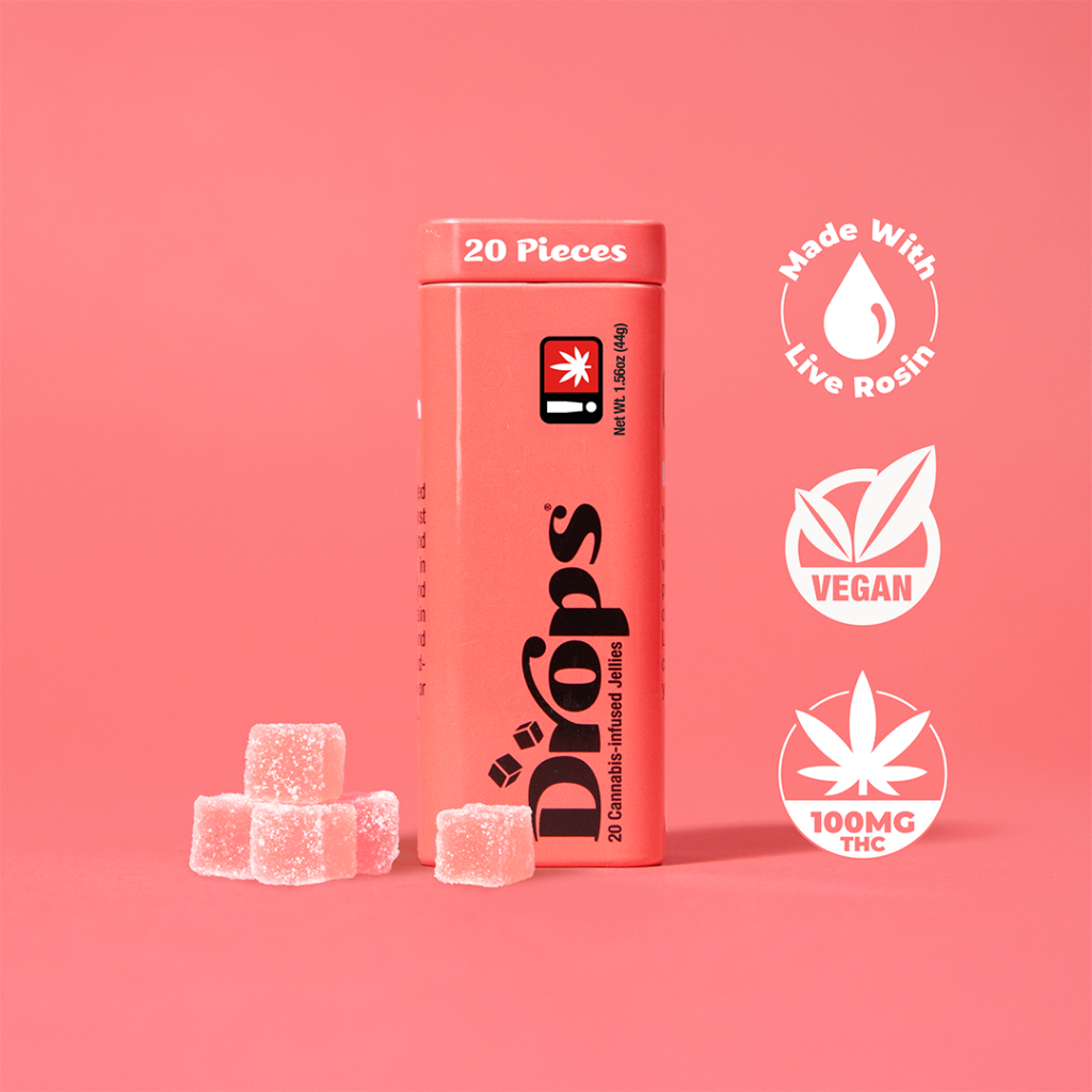 DROPS 100MG WATERMELON 20PK GUMMIES - INDICA