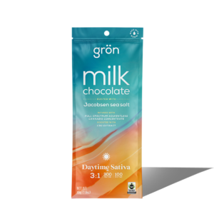 GRON CHOCOLATE | 100MG | GRON 3:1 CBG MILK CHOCOLATE BAR3:1 CBG | 1.6OZ | Milk Chocolate Bar - SATIVA