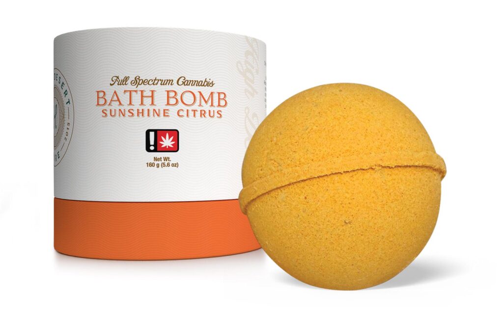 Citrus Bath Bomb | 160g (5.6oz) | 1:1 THC/CBD