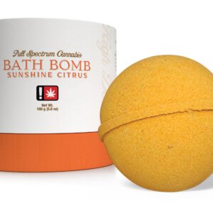 Citrus Bath Bomb | 160g (5.6oz) | 1:1 THC/CBD