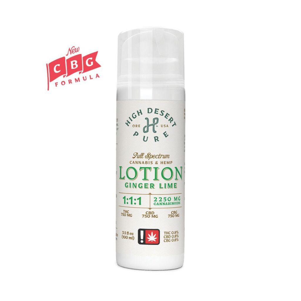 Clincal Strength Ginger Lime Lotion | 100mL (3.5oz) | 1:1 THC/CBD