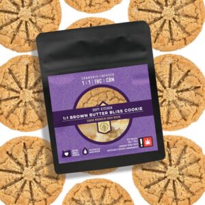 HAPY KITCHEN | 100MG | HK 1:1 THC:CBN BROWN BUTTER BLISS COOKIEBrown Butter Bliss | Cookie | 1:1 THC:CBN - INDICA