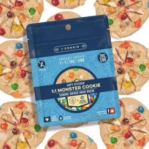 Hapy Kitchen | 100MG | HAPYKITCHEN 1:1 THC:CBD MONSTER COOKIEMonster Cookie | Cookie | 1:1 THC:CBD - INDICA