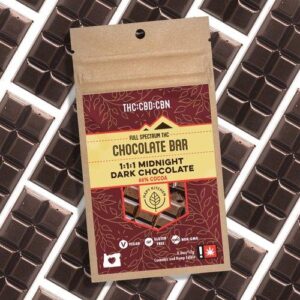 Midnight Dark Chocolate Bar | 100mg | 1:1:1 THC:CBD:CBN |
