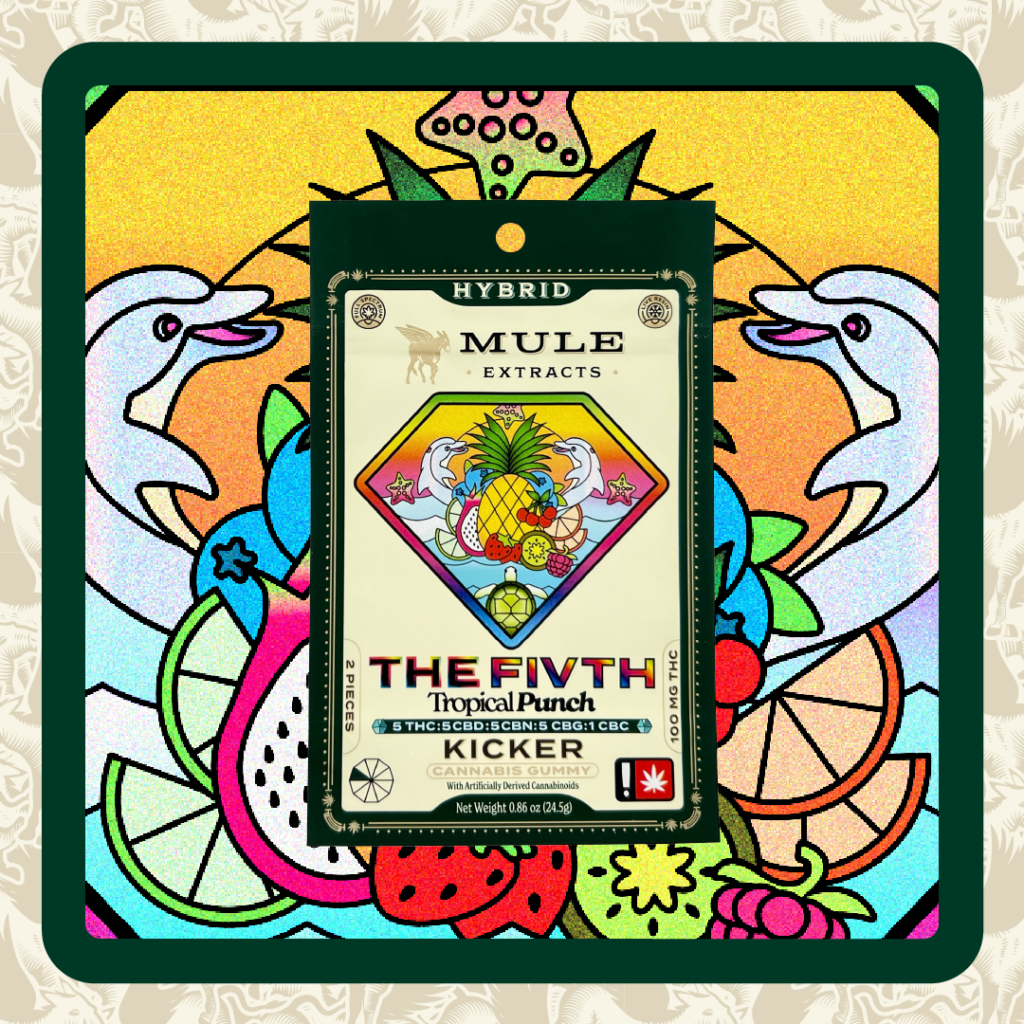 MULE KICKER 100MG 5:5:5:5:1 THC/CBD/CBN/CBG/CBC FIVTH GUMMY - HYBRID