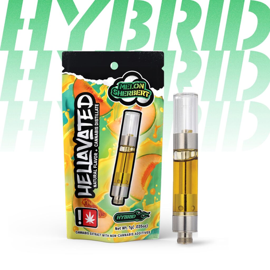HELLAVATED 1G MELON SHERBET FLAVORED CART - HYRBID