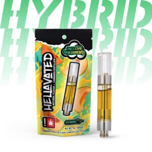 HELLAVATED 1G MELON SHERBERT  FLAVORED DISTILLATE CARTRIDGE - HYBRID