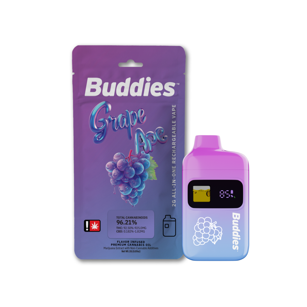 BUDDIES 1G GRAPE APE FLAVORED CART AIO - HYBRID