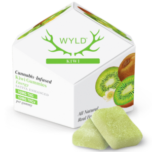 WYLD | 100MG | 1:1 THC:THCV KIWI GUMMIES10 pcKiwi | 1:1 THC/THCV | 10 - Piece Gummies - SATIVA