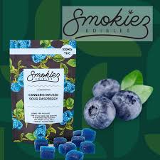 SMOKIEZ | 100MG | THC SOUR BLUE RASPBERRY GUMMIEZrazSour Blue Raspberry | THC | Edible - INDICA