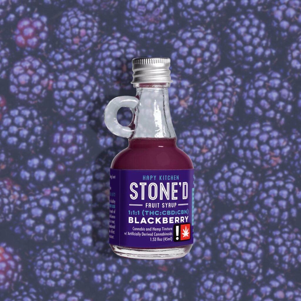 HAPY KITCHEN 250MG 1:1:1 BLACKBERRY FRUIT SYRUP - INDICA