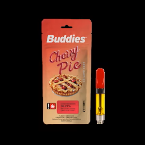 BUDDIES | 1G | CHERRY PIE FLAVORED CART | 89.38% |  Distillate Cartridge | HYBRID