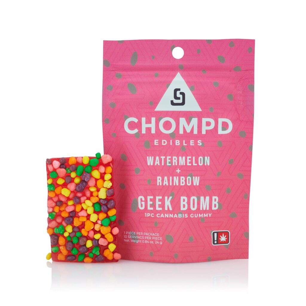 CHOMPD 100MG WATERMELON GEEK BOMB