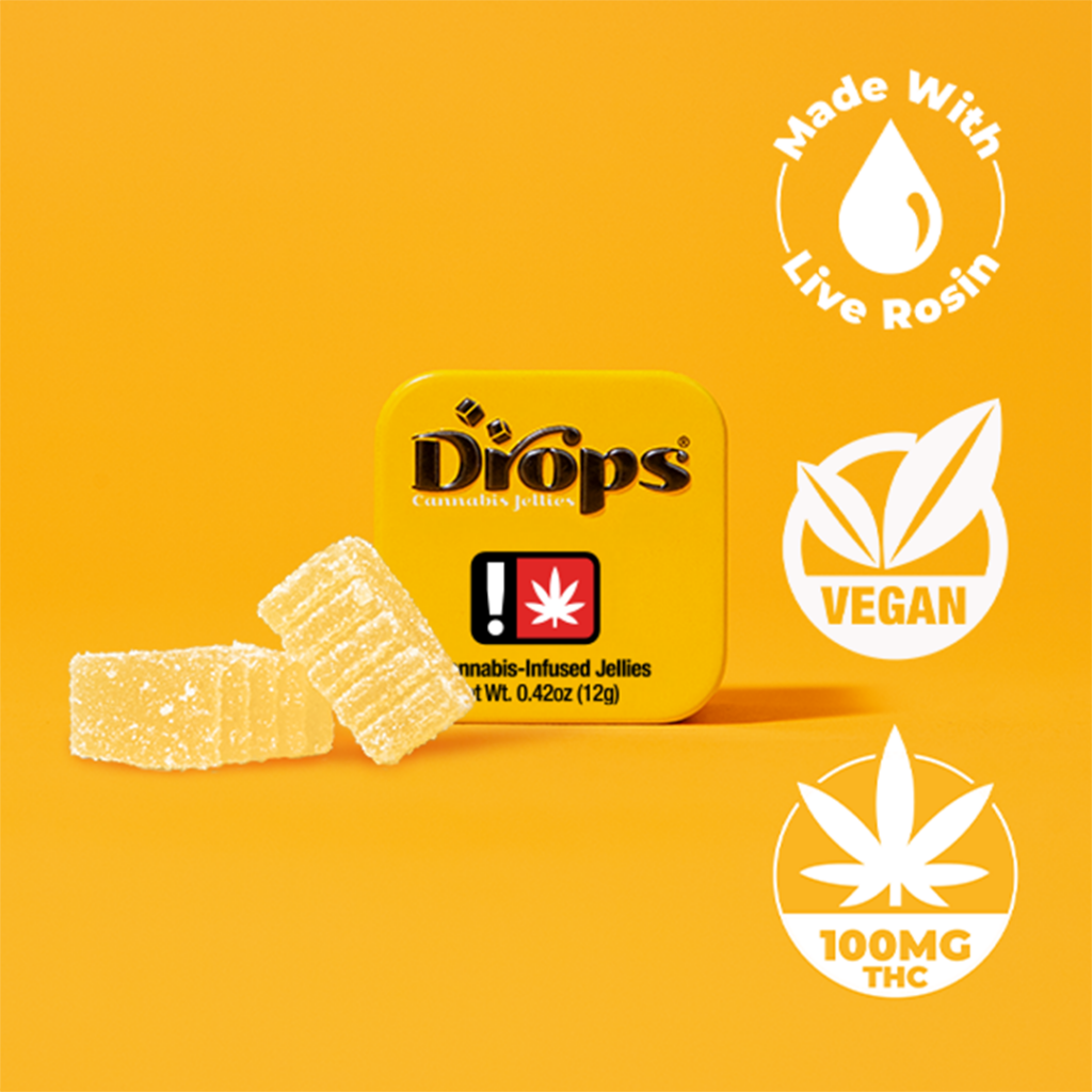 DROPS 100MG LEMON 2PC GUMMY - SATIVA