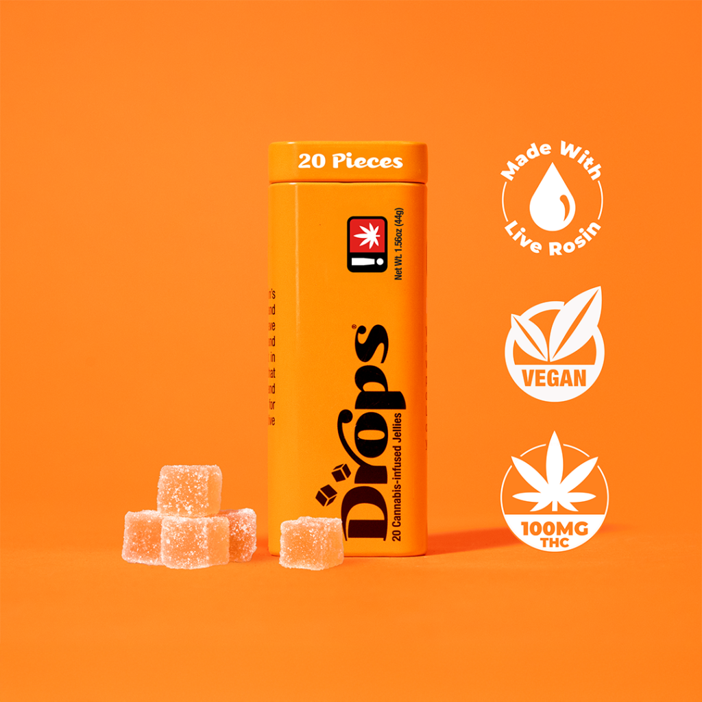 DROPS 100MG ORANGE 20PK - SATIVA