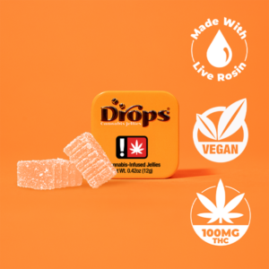 DROPS | 100MG | ORANGE 2PC - SATIVA