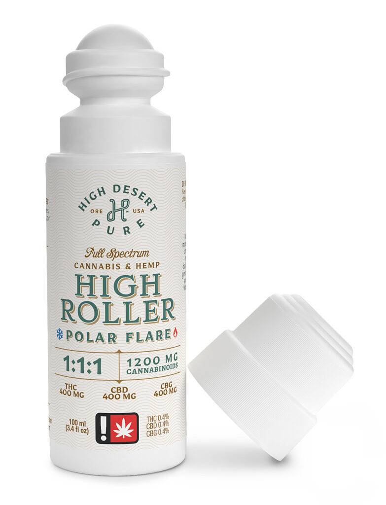 Polar Flare | Roll on Topical | 100ml (3.4 fl oz) | 1:1:1 THC/CBD/CBG