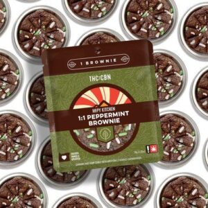 Chocolate Peppermint Brownie | THC:CBN 1:1 | 100mg | 1-Pack |