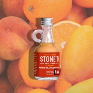 Hapy Kitchen | 250MG | HAPYKITCHEN THC POM FRUIT SYRUP | NANO ENHANCED | ACTIVATION ~15 min. | P Orange Mango | THC | Cannabis Syrup - HYBRID