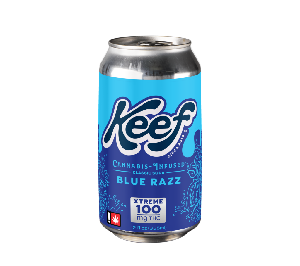 Keef Soda | Blue Razz | 100mg THC |