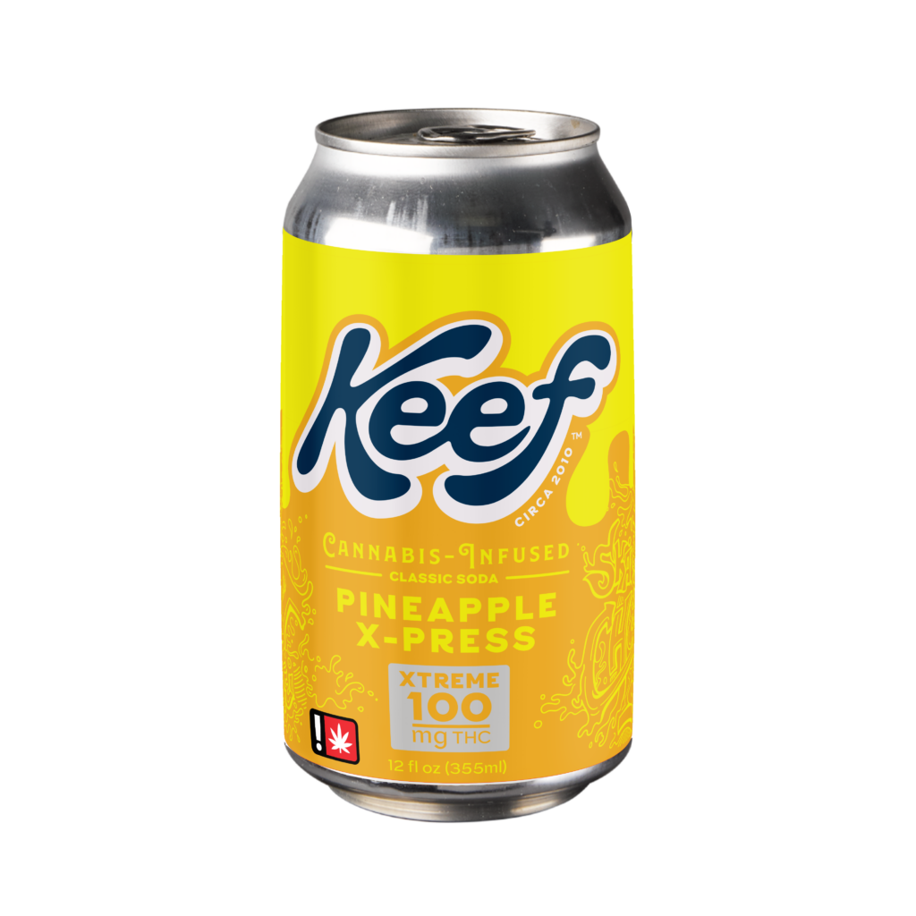 KEEF 100MG PINEAPPLE XPRESS INFUSED SODA